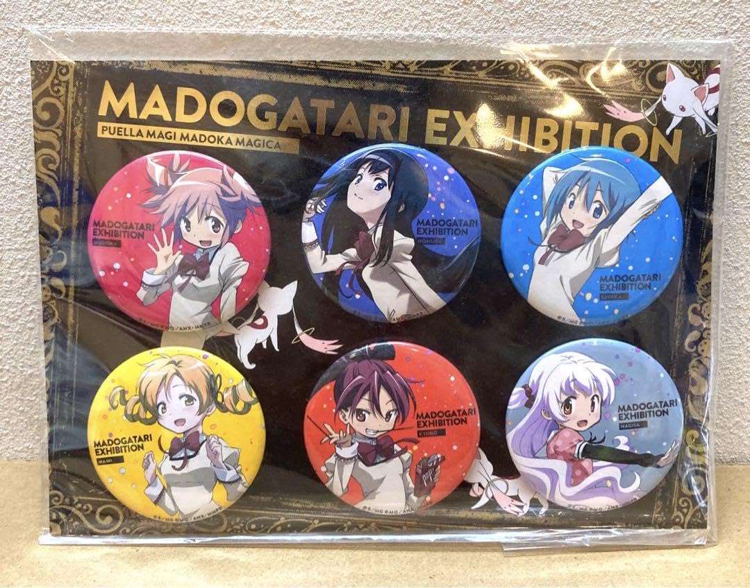 未開封 魔法少女まどか☆マギカ MADOGATARI展 缶バッジ 6個セット 未開封