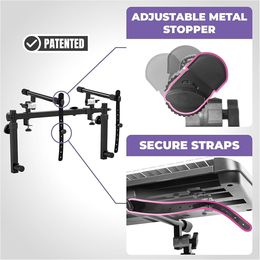 Amazon.co.jp: デュアルピアノキーボードスタンド 2段目付き - Z