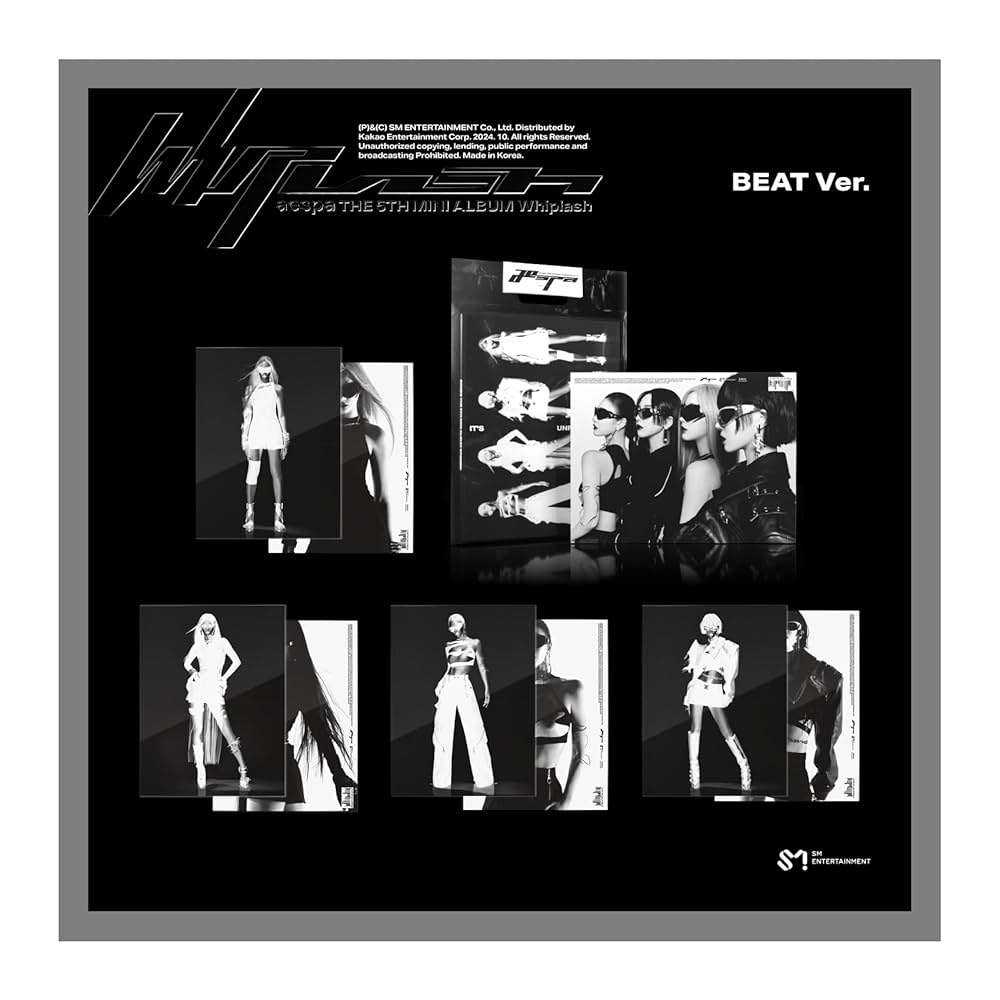 Amazon.co.jp: aespa Whiplash 5th Mini Album BEAT Random Version CD