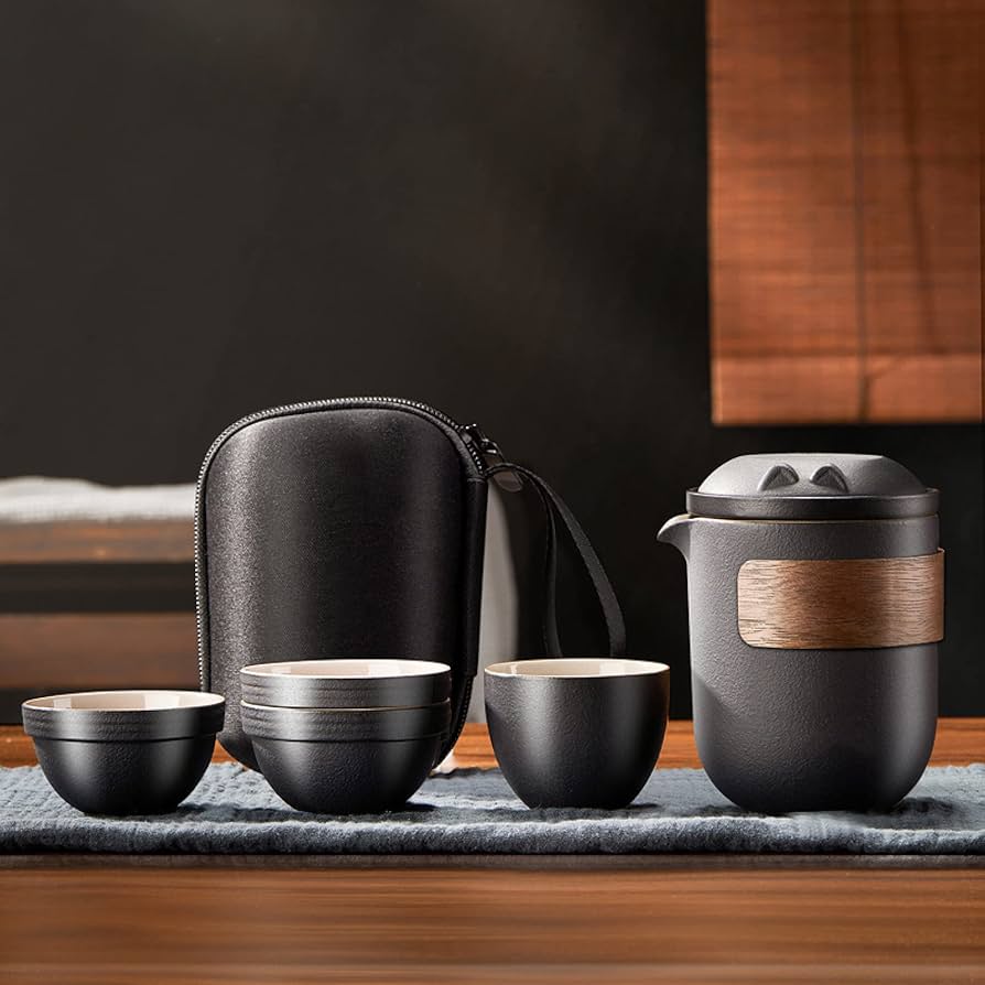 Amazon.co.jp: 急須 湯呑みセット トラベル用茶器セット 4人用 超