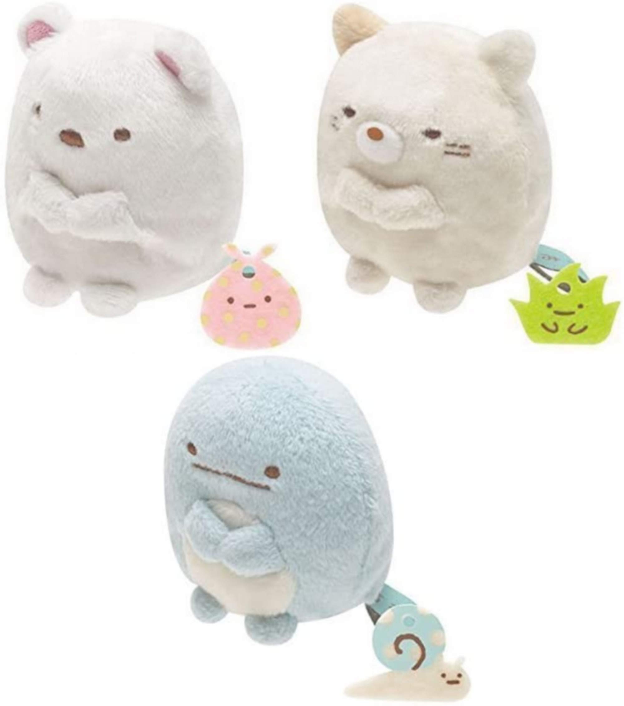 Amazon.co.jp: すみっコぐらし てのりぬいぐるみ 3種セット（しろくま