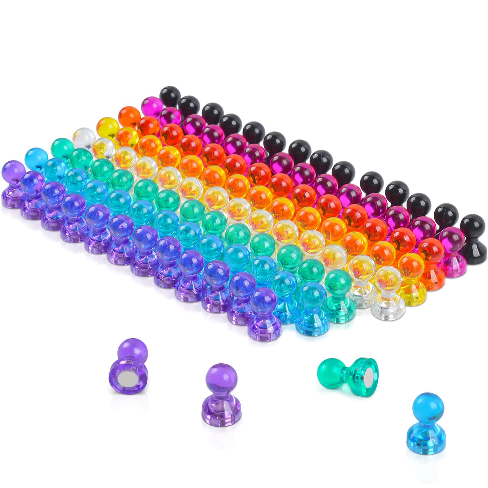 Amazon.co.jp: 112個 超強力マグネットピン 磁石押しピン ネオジム磁石