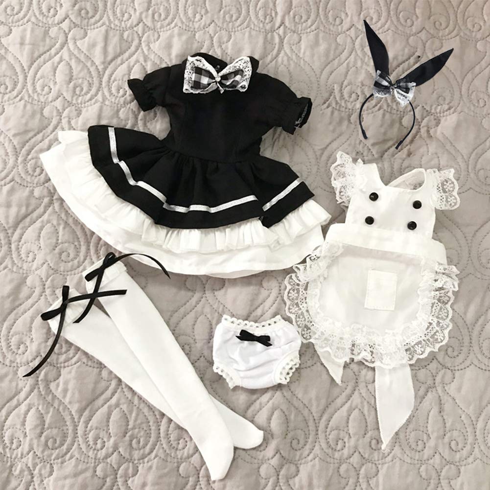 Amazon.co.jp: rakulifey ドールアウトフィット 人形メイド服 1/6