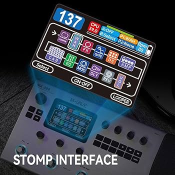 Amazon.co.jp: M-VAVE MK-300 ギターマルチエフェクトプロセッサー