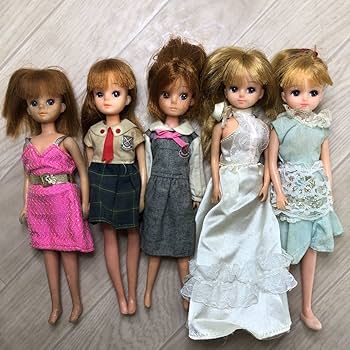 Amazon.co.jp: JAPAN リカちゃん 5体 まとめて 昭和レトロ ビンテージ