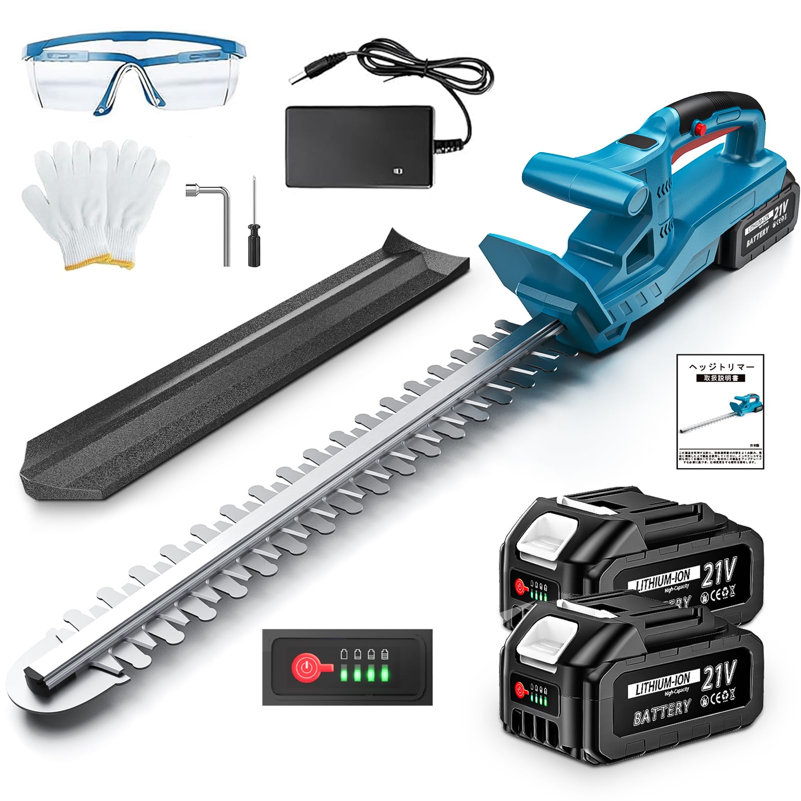 Amazon | ヘッジトリマー 充電式 電動ヘッジトリマー 18Vマキタ