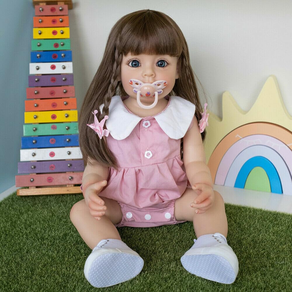 Amazon.co.jp: Meeler リボーンドール 55cmリアルな 笑顔赤ちゃん人形