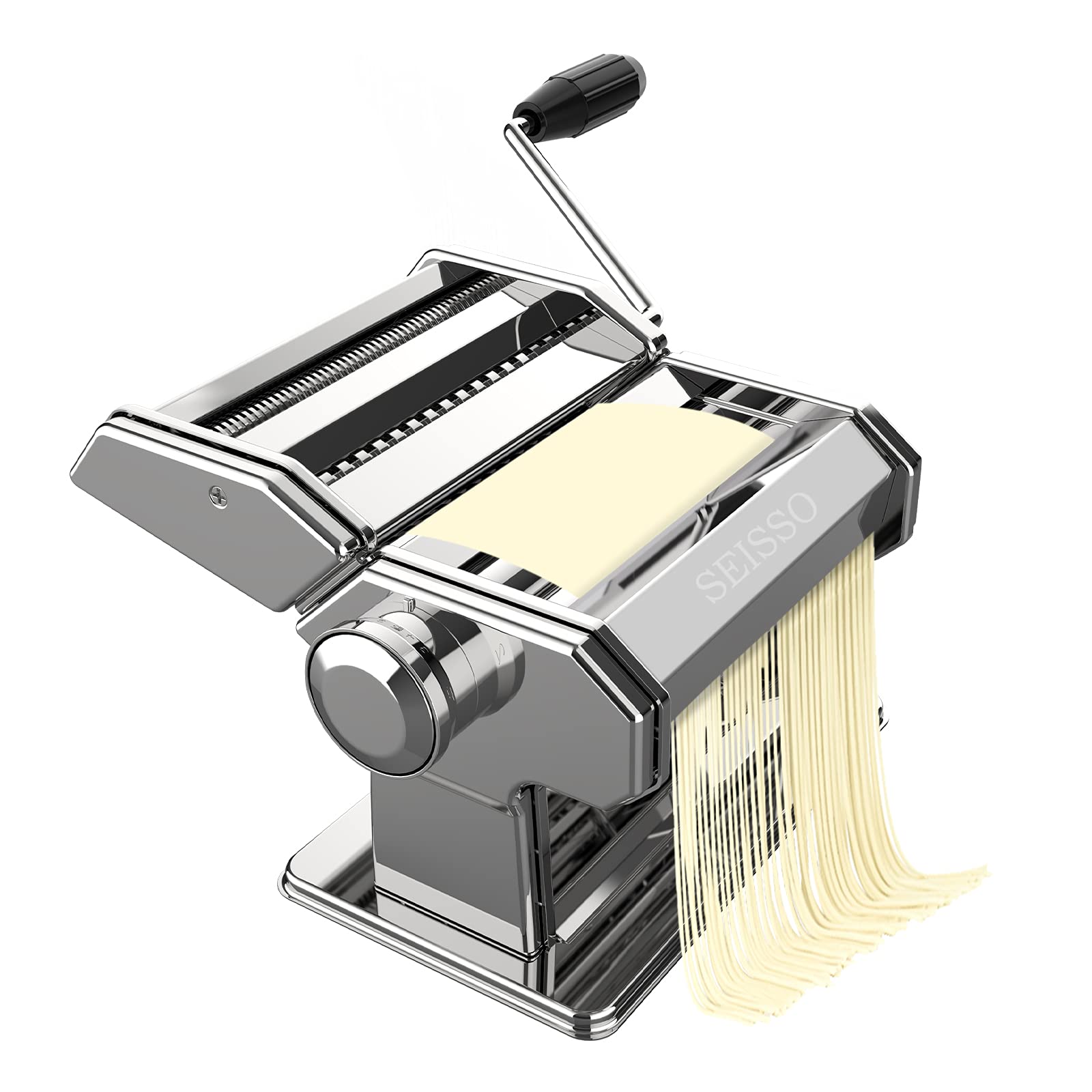 Amazon | SEISSO パスタマシン 製麺機 手動 家庭用 1.5mm&6.5mm 麺の太
