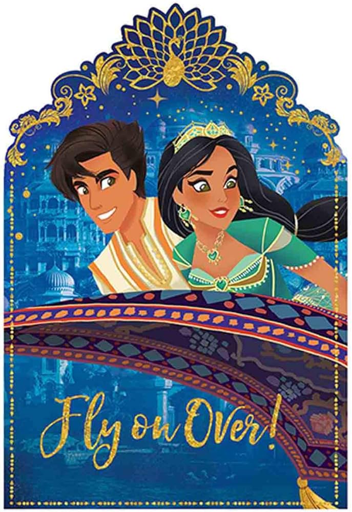 Amazon.co.jp: ディズニー アラジン2 ポストカード 招待状 8枚入り