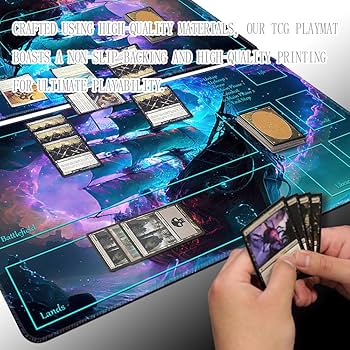 Amazon | MTG プレイマット プラスチック収納チューブとバッグ付き