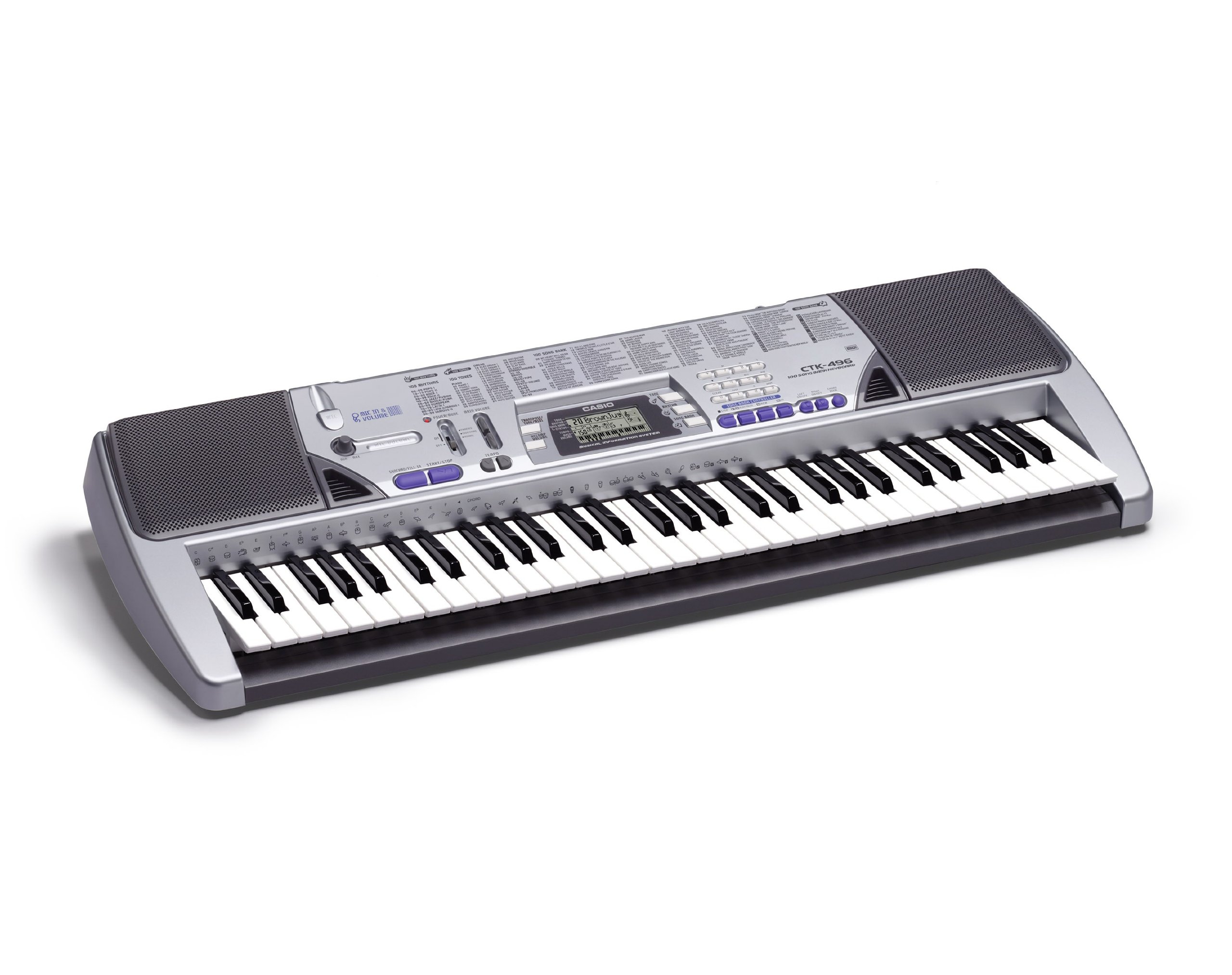 Amazon.co.jp: CASIO 電子キーボード ベーシックタイプ CTK-496 : 楽器