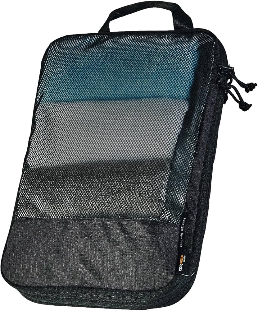 Amazon.co.jp: エレコム 旅行用 収納袋 圧縮袋 パッキングキューブ M