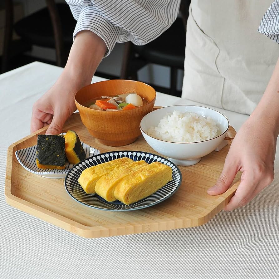 Amazon｜【FSC認証製品】竹美(TAKEMI）竹製八角トレー トレイ お盆