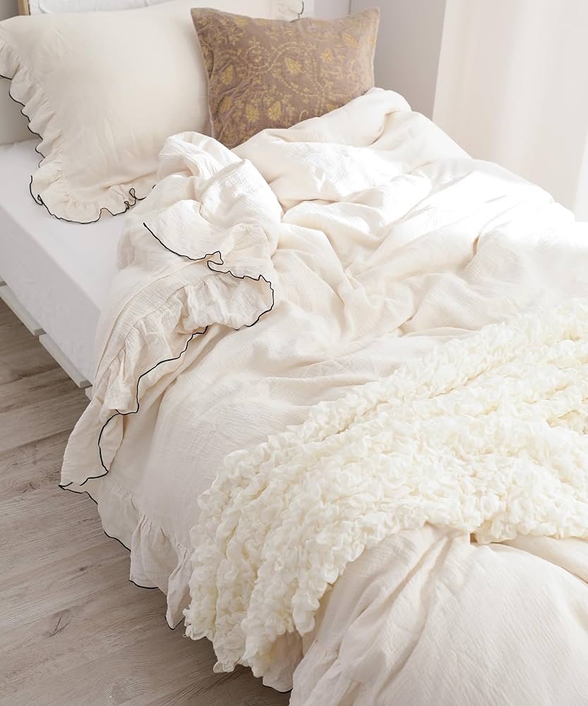 Amazon｜Francfranc フランフラン ふんわりやわらか フリル ガーゼ