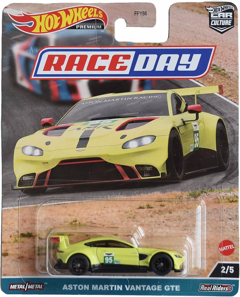 Amazon.com: Hot Wheels Aston Martin Vantage GTE, Race Day Premium