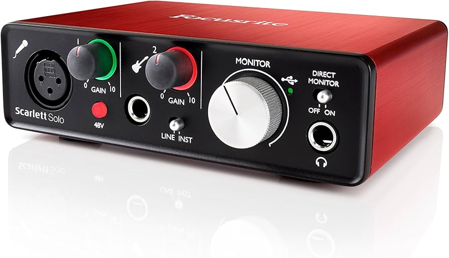 Amazon.co.jp: Focusrite Scarlett Solo G2 2in 2out 24bit 192kHz USB