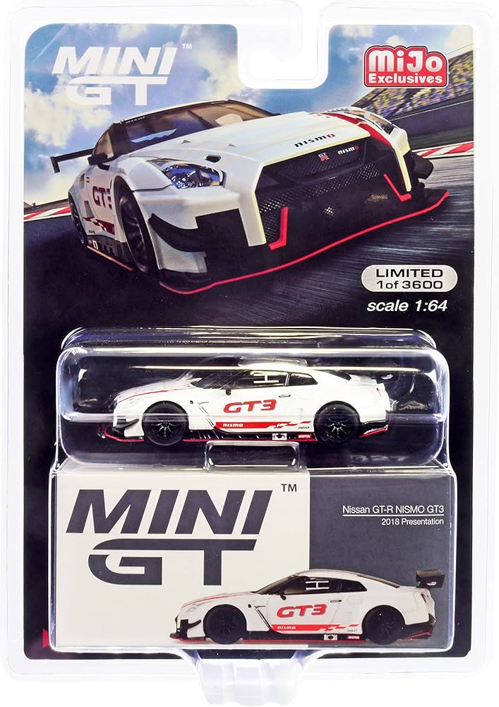 Amazon.com: Truescale Miniatures GT-R GT3 White w/Silver Top