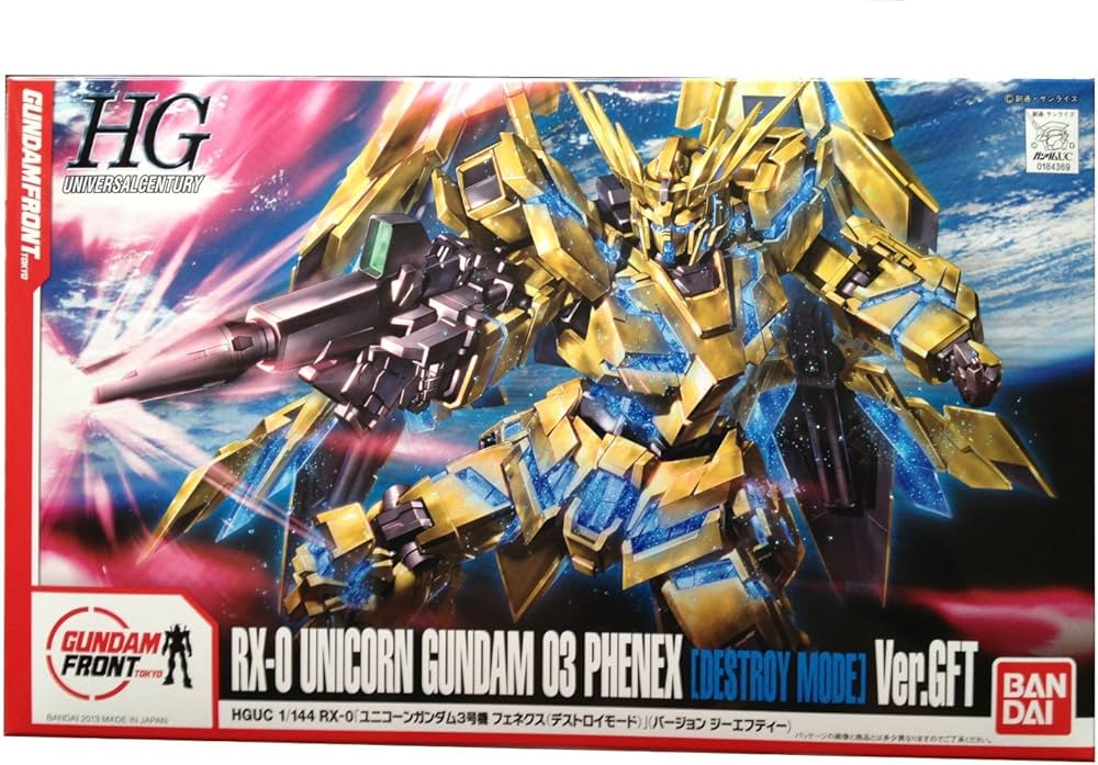 BANDAI HGUC RX-0 UNICORN GUNDAM 03 PHENEX (DESTROY MODE) Ver.GFT
