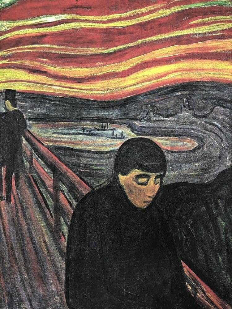 Amazon.co.jp: エドヴァルド・ムンク 絶望 A4 ポスター 輸送用 額付き
