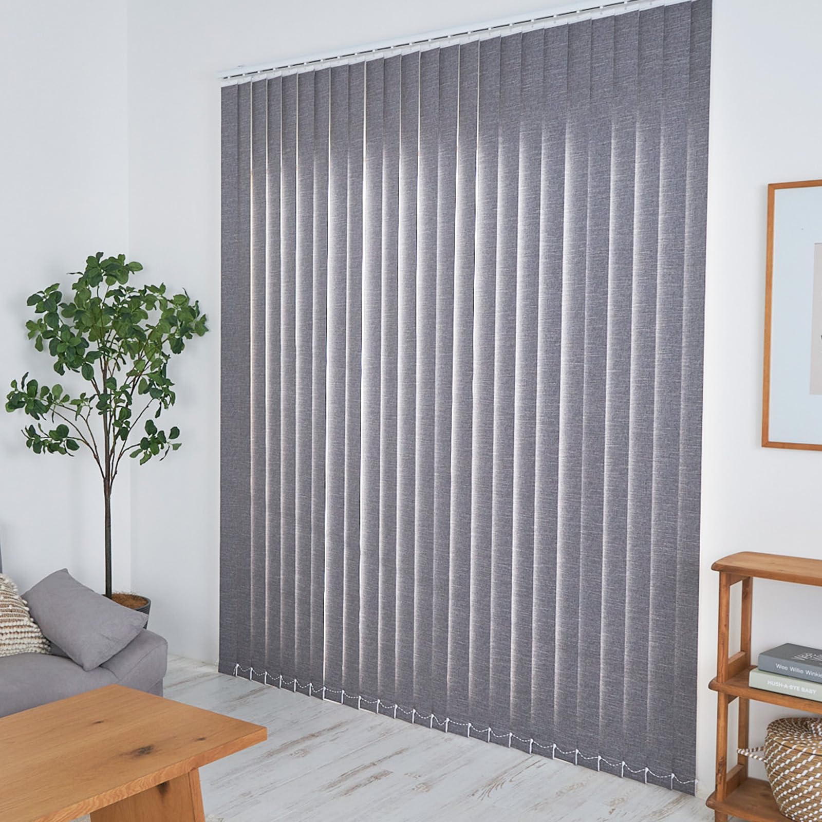 Amazon.co.jp: グラムスタイル 縦型ブラインド バトン式 遮光