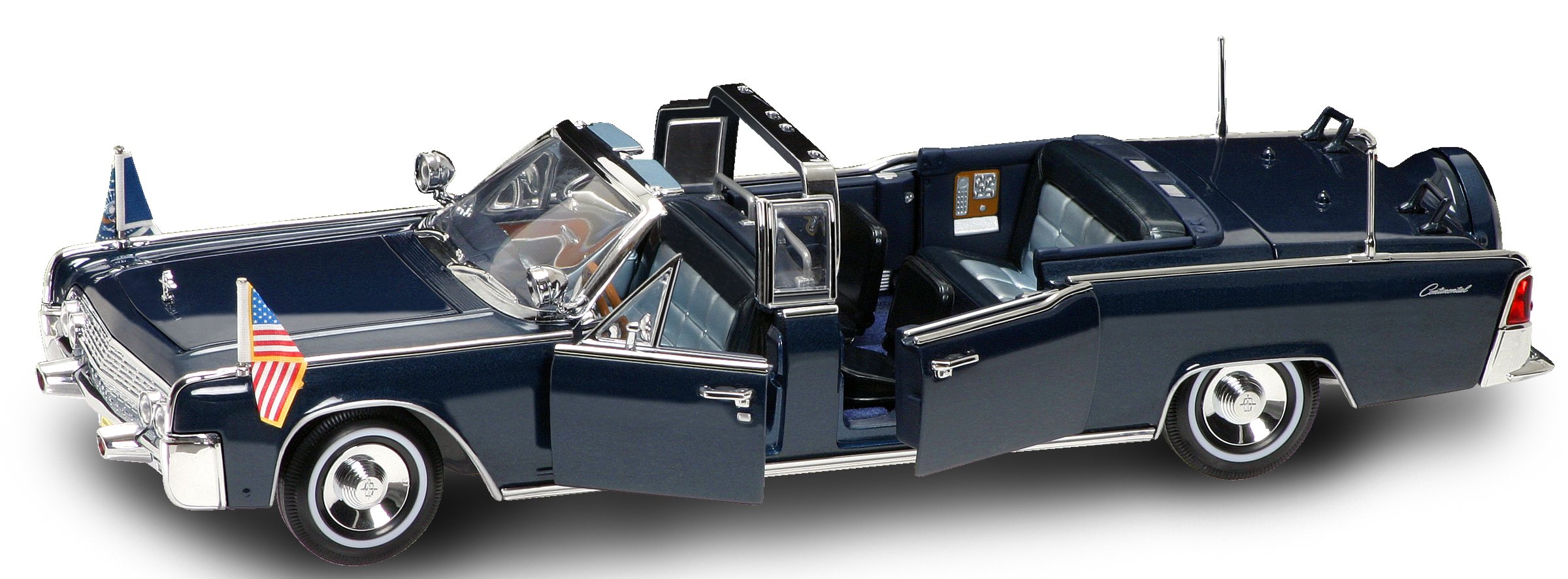 Road Signature 1961 Lincoln x-100 Kennedy - 1: 24 Scale Die Cast