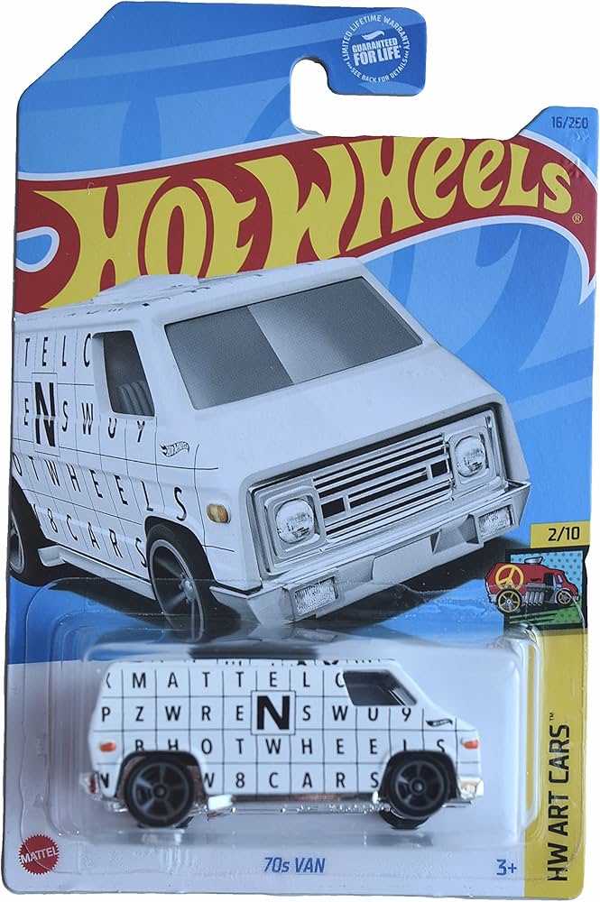 Amazon.com: Hot Wheels 70s Van, HW Art Cars 2/10 : Toys & Games