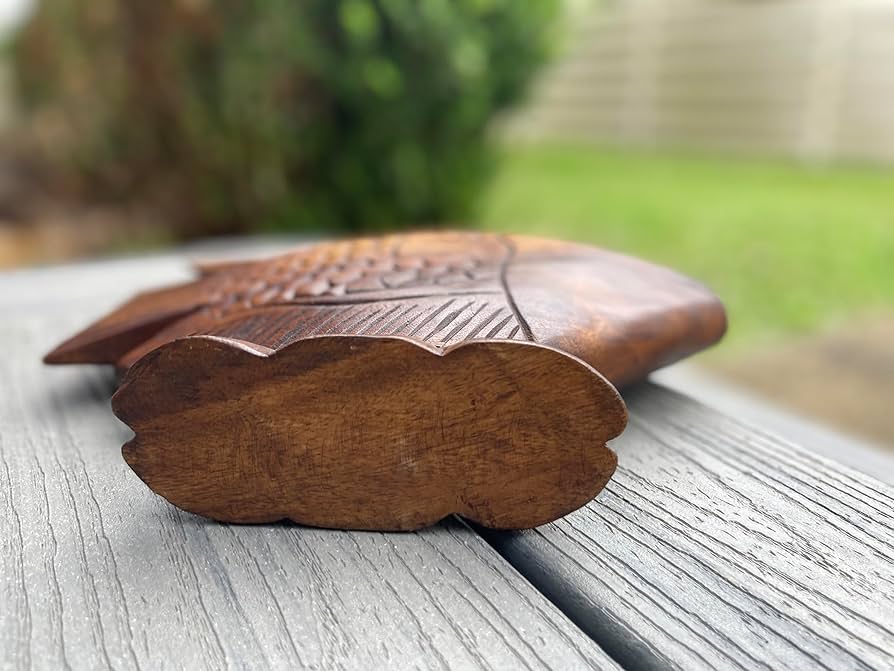 Amazon.co.jp: Land of Simple Treasures 手彫り魚像 - 木製魚の彫刻