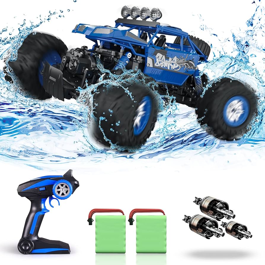 Amazon.co.jp: Carox ラジコンカー水陸両用 オフロード ラジコンカー