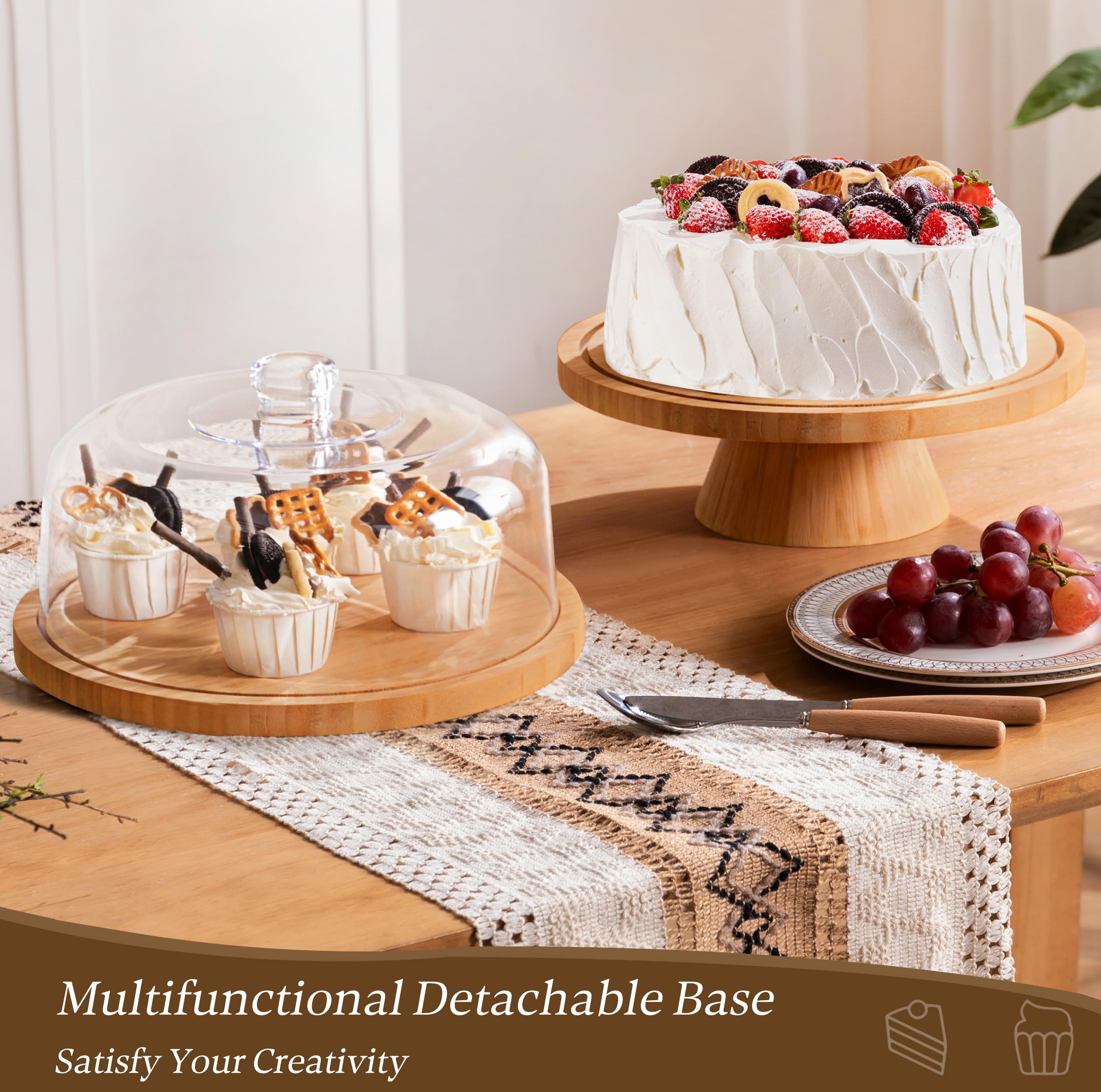 HBlife Cake Stand with Lid (11.4