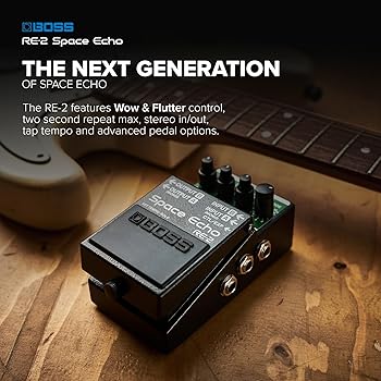 Amazon.com: BOSS RE-2 Space Echo | Tape Echo Delay Reverb Effects