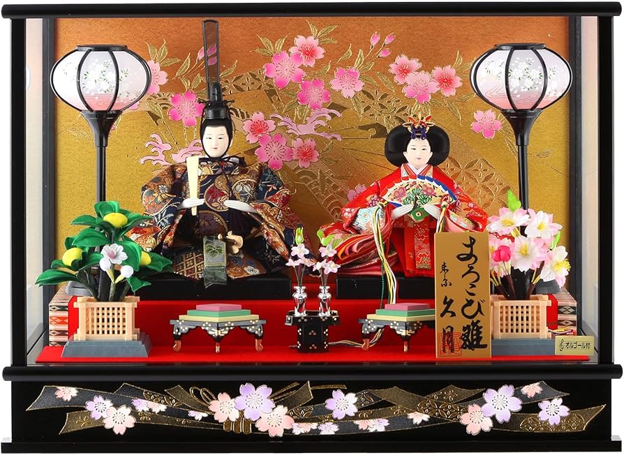 Amazon | 人形屋ホンポ 雛人形 久月 ひな人形 ケース飾り 親王飾り