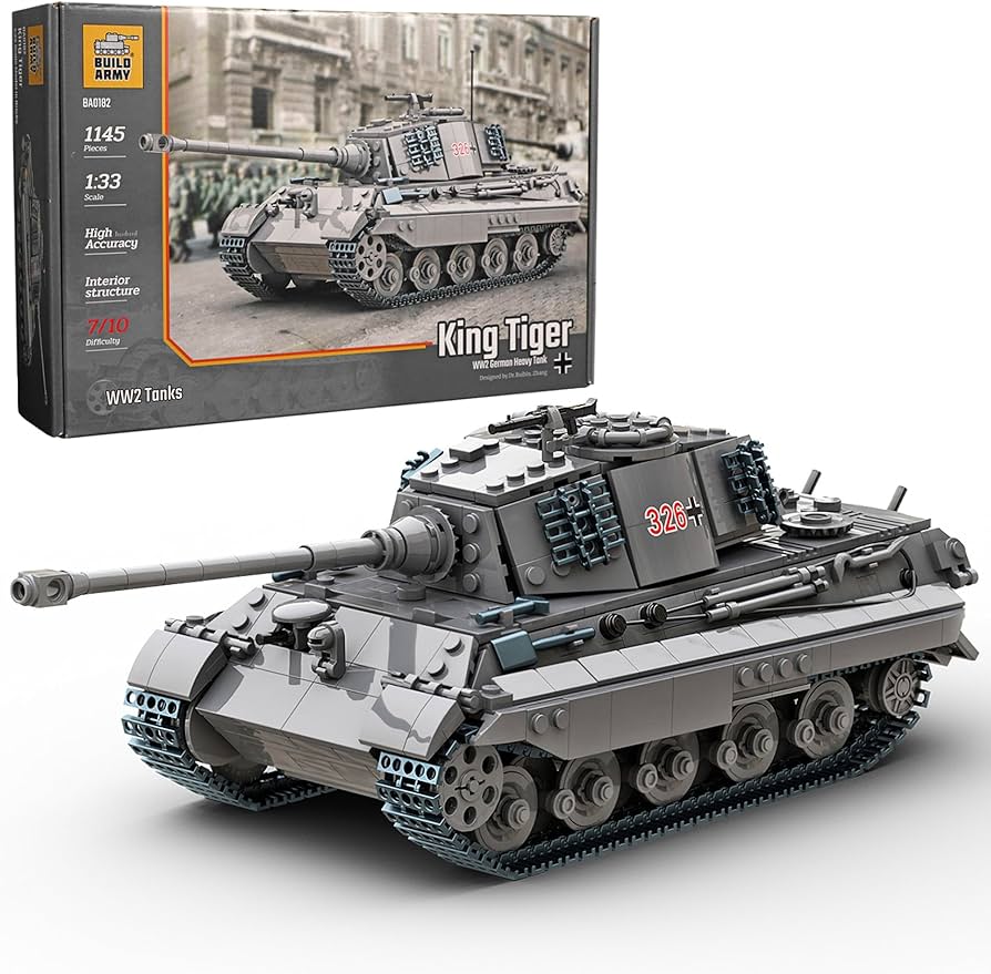 Amazon.co.jp: Buildarmy キングタイガー(Tiger II) ドイツ重戦車建設