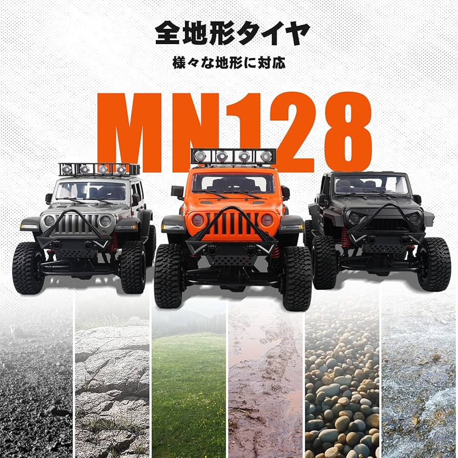Amazon.co.jp: MN MODEL 1:12 ラジコンクローラーMN-128 技適認証済み