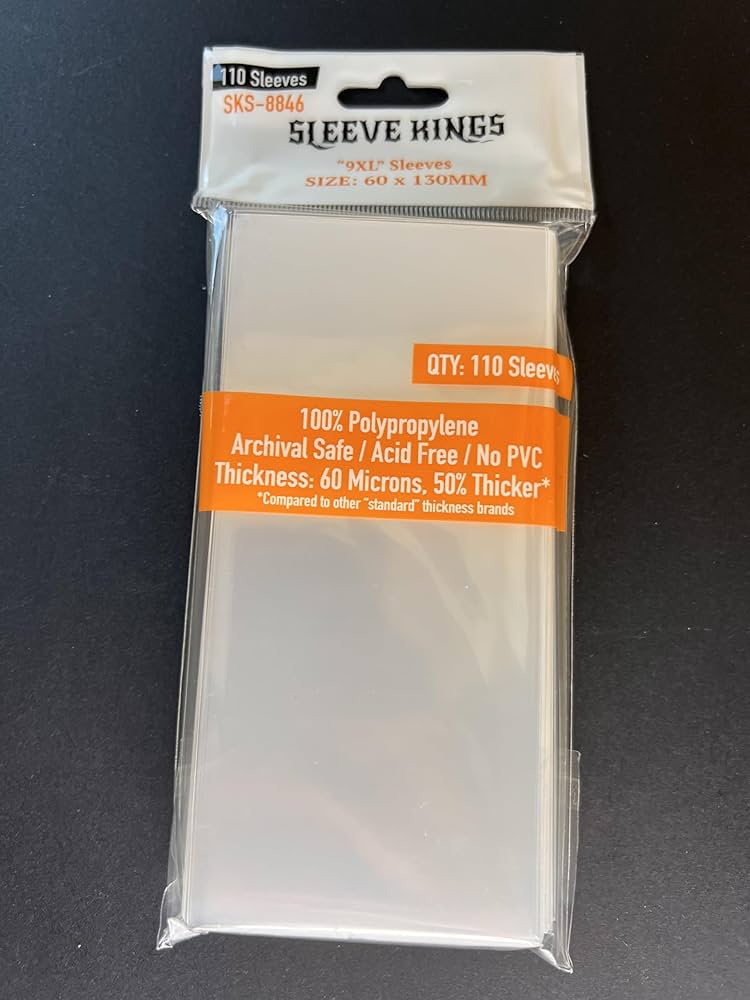 Amazon.co.jp: '9XLスリーブ(60 x 130mm)110パック、60ミクロン。 : ホビー