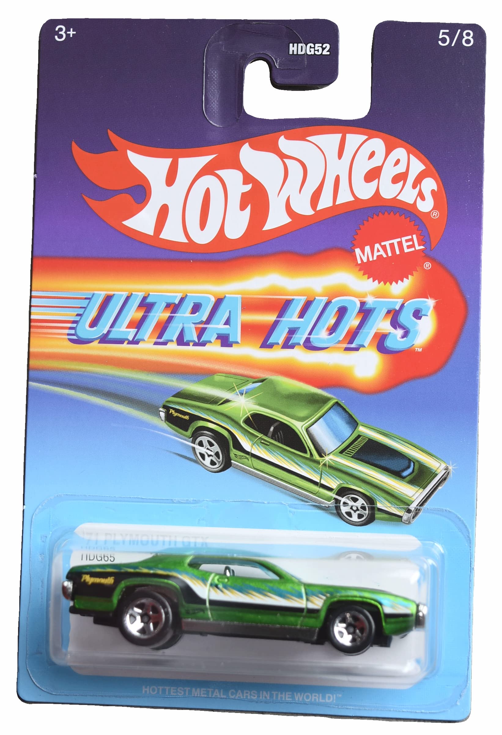 Amazon.com: Hot Wheels '71 Plymouth GTX, Ultra Hots 5/8 : Toys & Games
