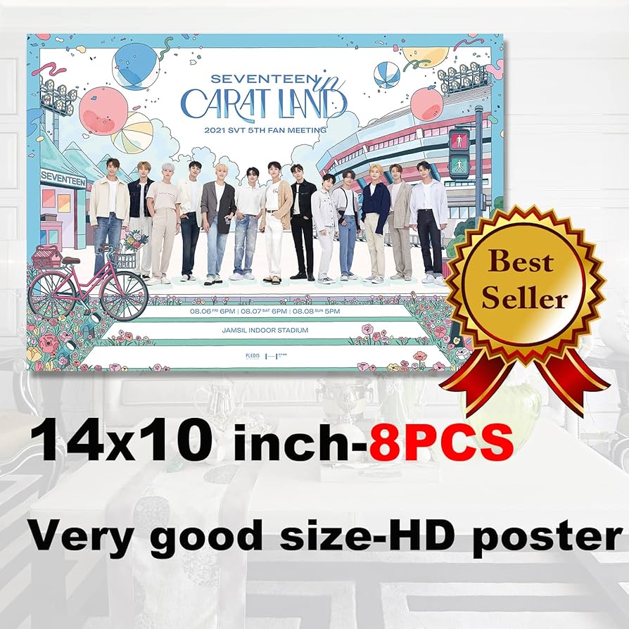 Seventeen Poster Kpop Idol Group Posters Wall Art Poster Prints