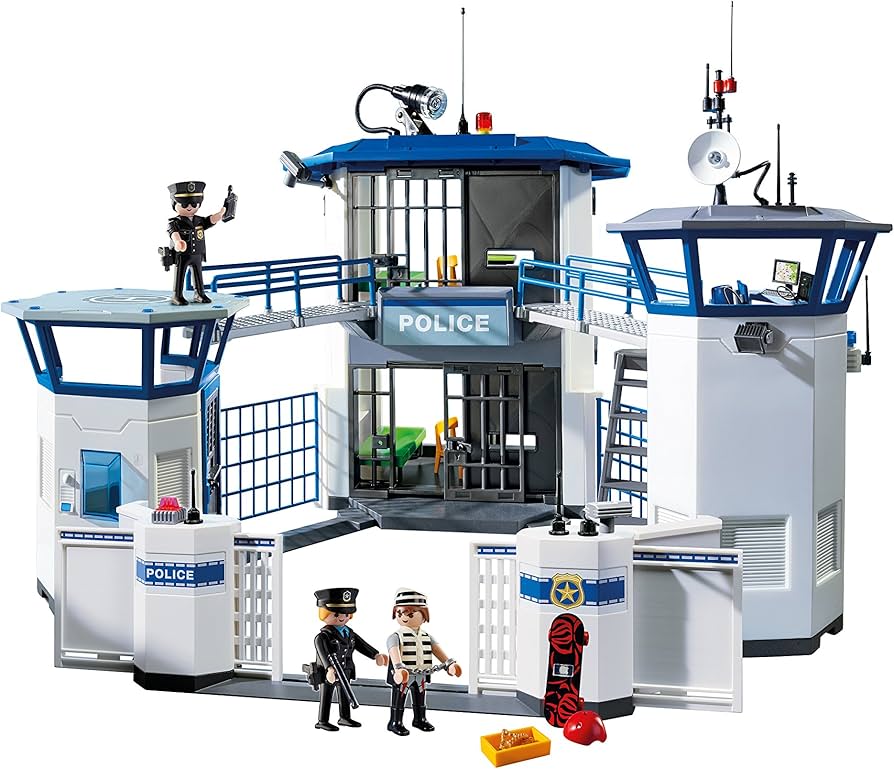 Amazon.co.jp: (プレイモービル) Playmobil 警察署本部 刑務所併設