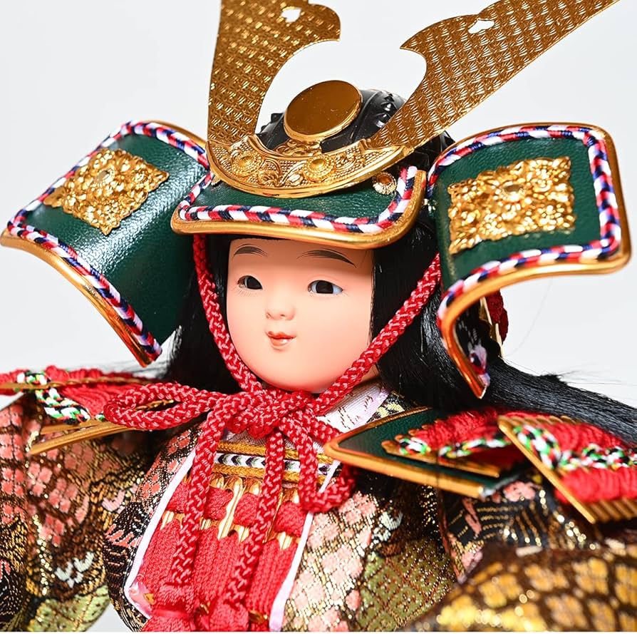 Amazon | 【武者人形】5号鎧武者 采配：嘉房作【五月人形】【ご進物