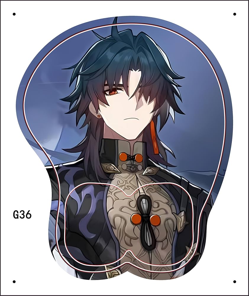 Amazon | NABEN 崩壊：スターレイル 3Dマウスパッド 景元 刃 ジン 丹恒