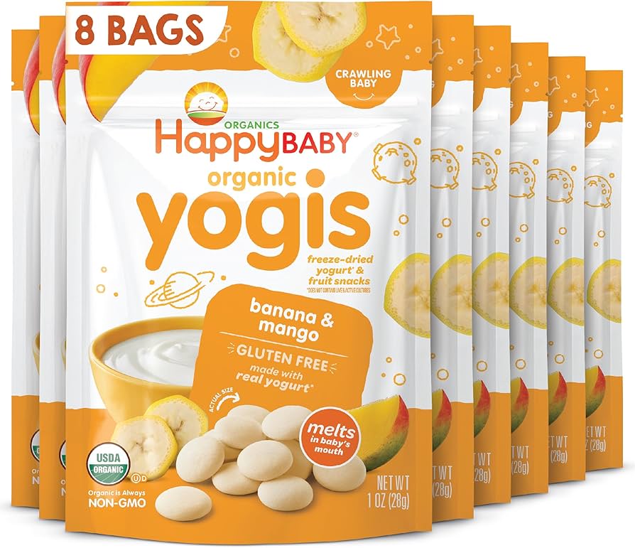 Amazon.com : Happy Baby Organics Yogis Freeze-Dried Yogurt & Fruit