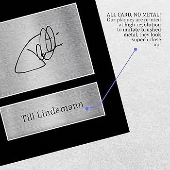 HWC Trading Gifts To Lindemann Signed Autograph Printing A4