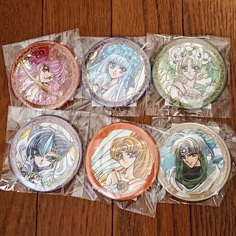 Amazon.co.jp: 魔法騎士レイアース くじ引き堂 缶バッジ 6個セット
