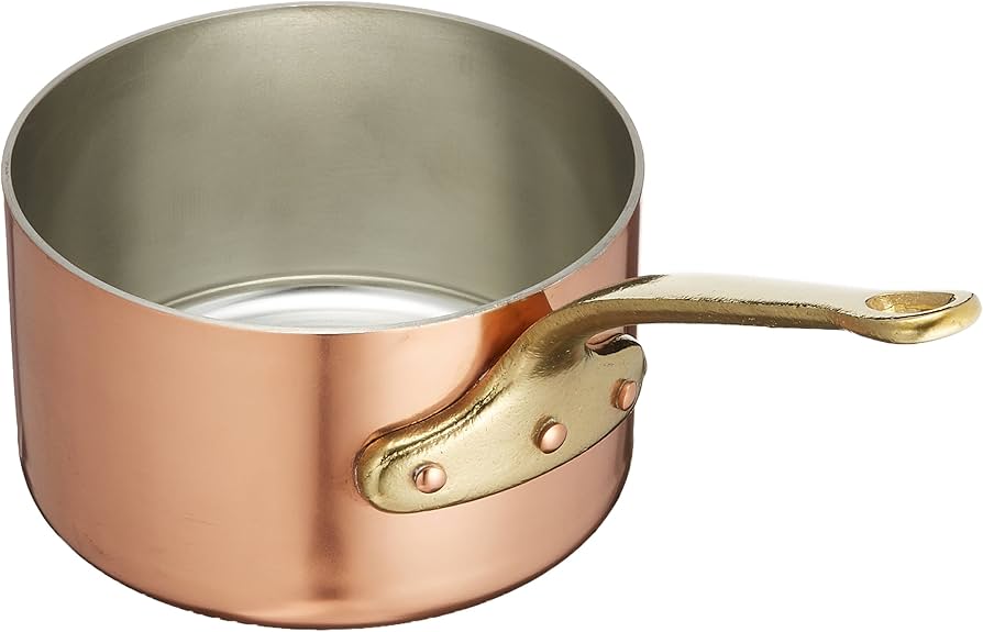 Amazon｜遠藤商事 業務用 エトール 片手深型鍋 18cm 銅・真鍮・錫 日本