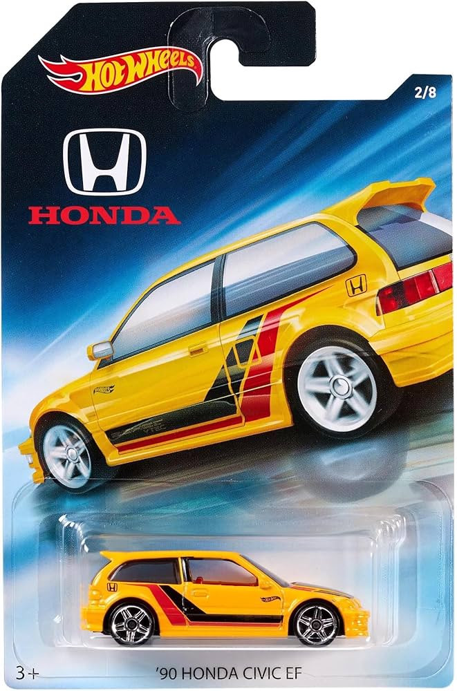 Amazon | Hot Wheels Honda Series 2018 Release 1990 Yellow Honda