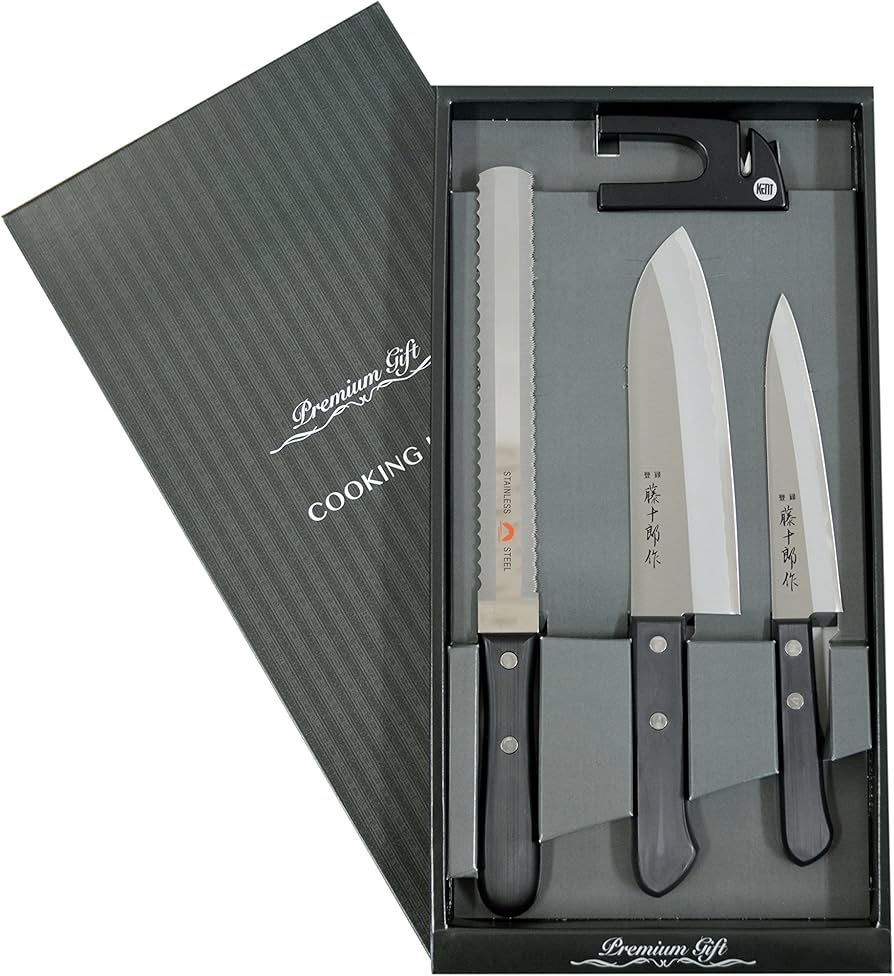 Amazon｜藤十郎 ステンレス包丁4点セット 【日本製】 【燕三条製】 FCO