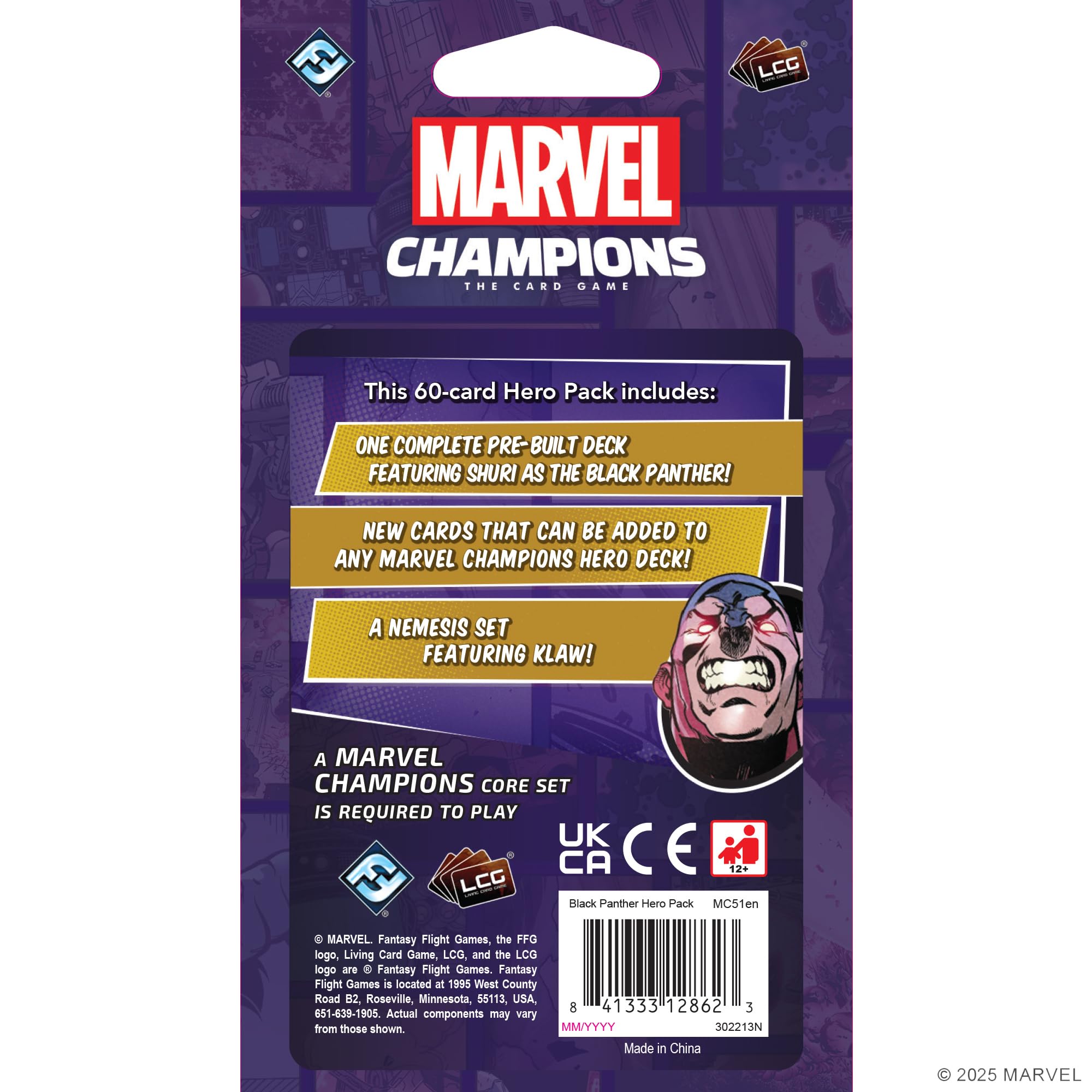 Amazon.com: Marvel Champions The Card Game Black Panther Hero Pack