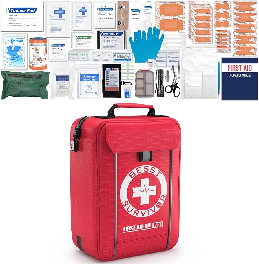 Amazon.com: Besst Survivor Comprehensive First Aid Kit -Labeled