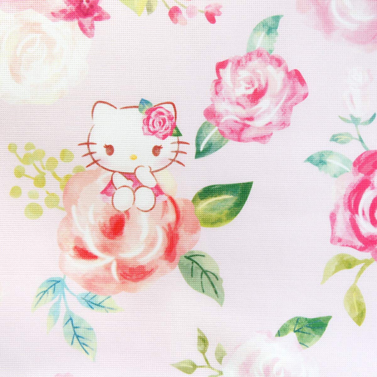 Amazon｜のれん工房 カフェカーテン ハローキティ ローズガーデン