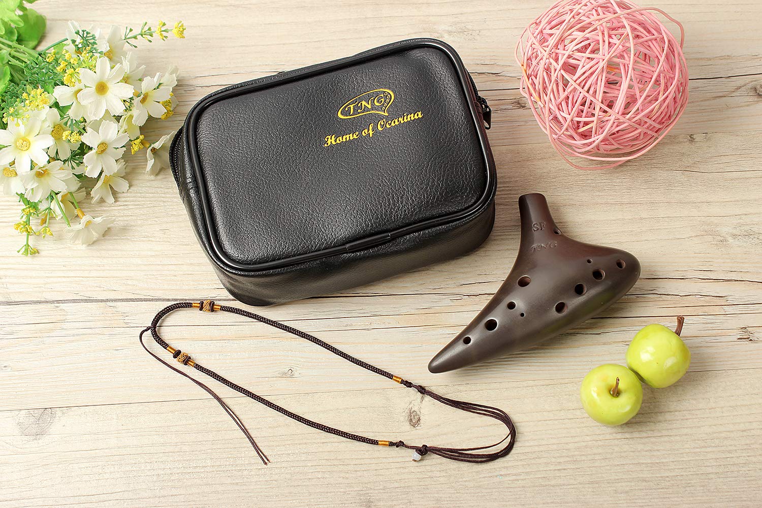 Amazon | TNG オカリナ 楽器 [ 12穴 / シングル/ソプラノ/F調/紫砂赤土