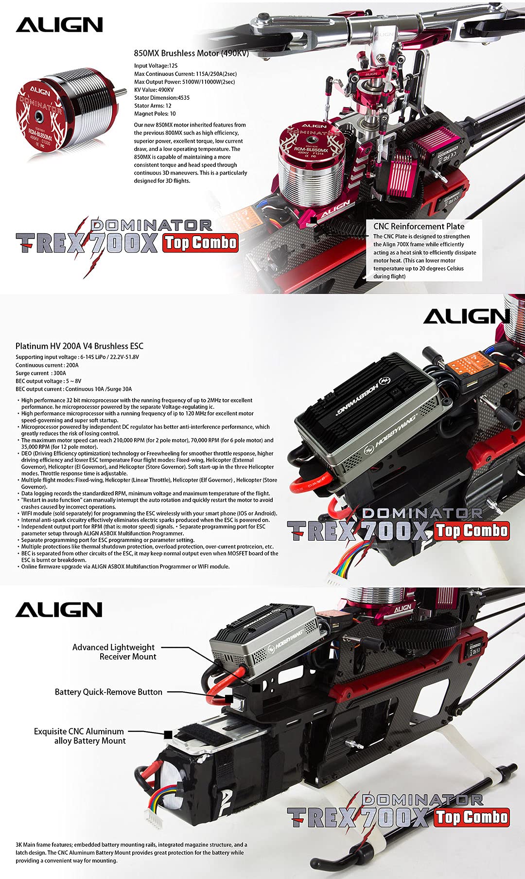 Amazon.com: ZYHOBBY 3D RC Helicopter T-REX 700X Top Combo : Toys